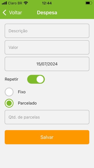 Minhas Despesas App — captura 4